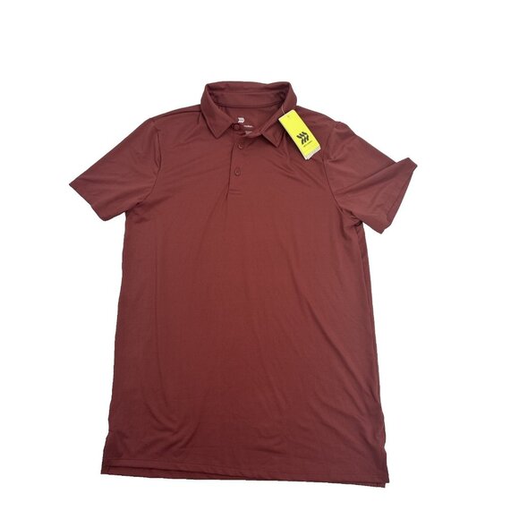 All In Motion Mens Small Red Polo Shirt Short Sleeve Athletic Golf Activewear - Picture 1 of 6